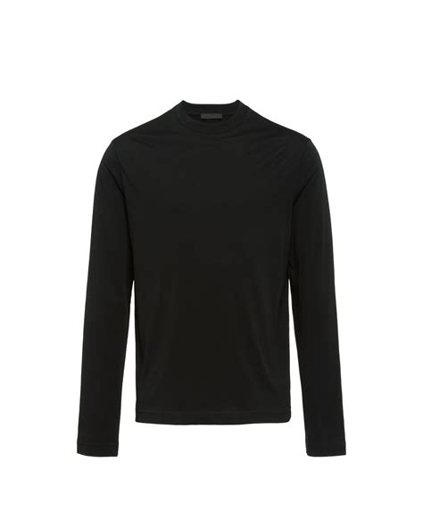 prada black t-shirt|prada long sleeve.